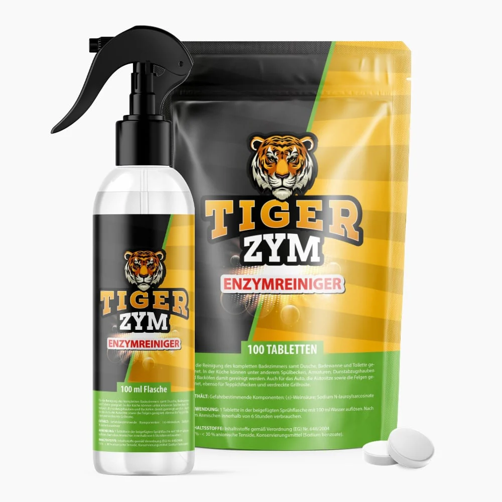 TIGERZYM Enzymreiniger (100 Tabletten + Flasche)